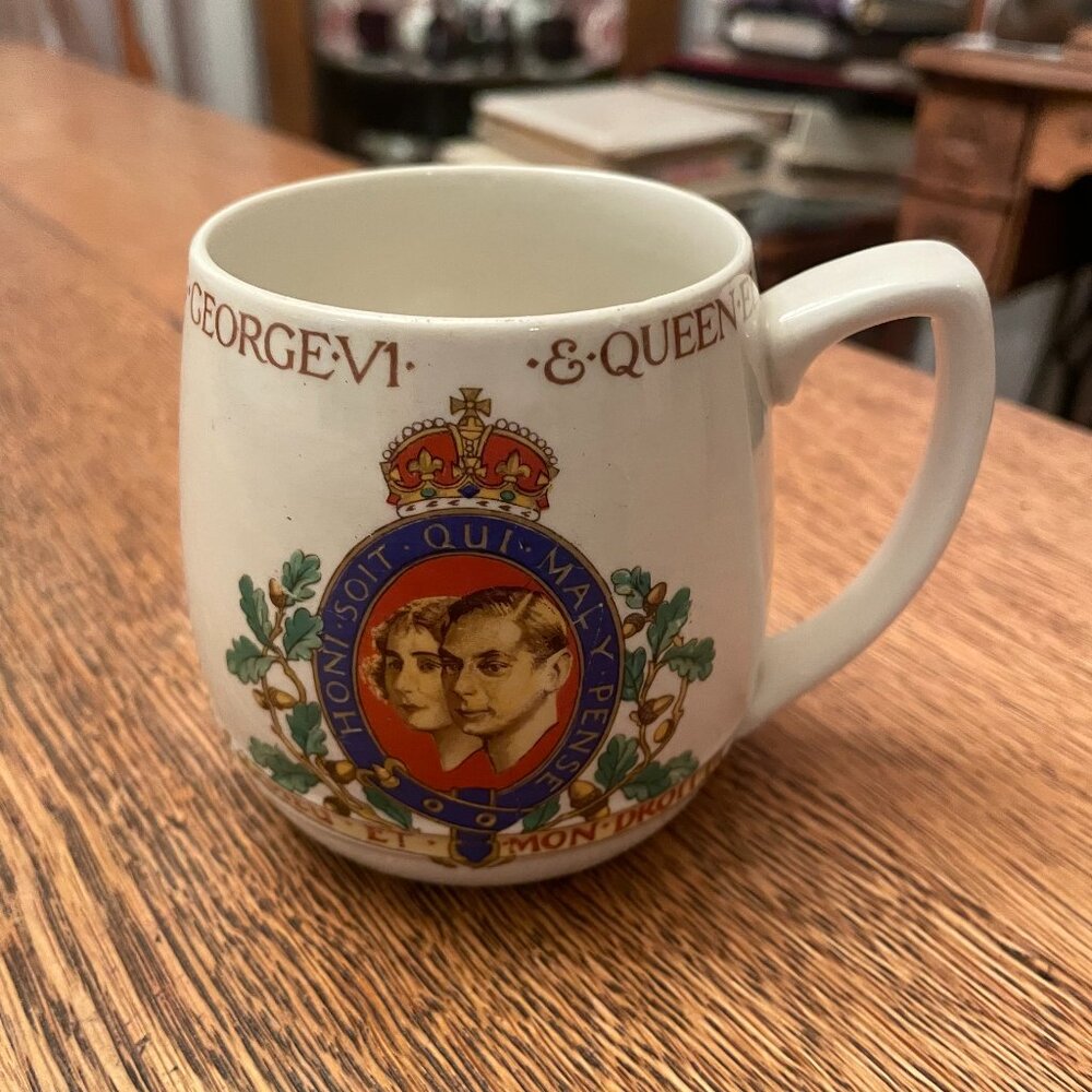 Vintage 1937 Coronation of King George VI Commemorative Coffee Cup Mug